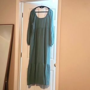 Target's brand Universal Thread teal scoopneck maxi dress size M
